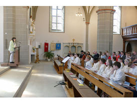 Dankgottesdienst der Kommunionkinder (© Karl-Franz Thiede)